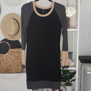 Women's Color Block Sweater Dress